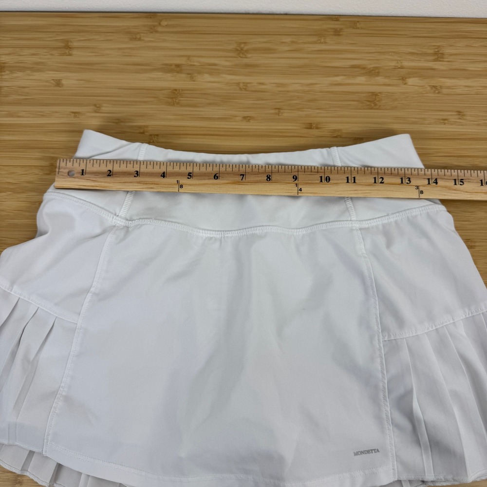 Mondetta‎ Womens Performance Luxury Athletic Skirt White S Pleated Tennis Golf - Picture 10 of 10